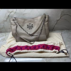 Tory Burch bag- grey and silver